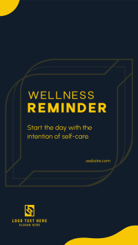 Wellness Self Reminder Facebook Story Design