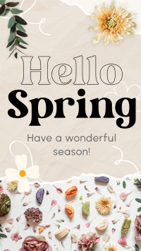Hello Spring YouTube Short Design