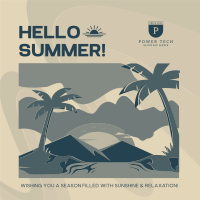 Minimalist Summer Greeting Instagram post Image Preview