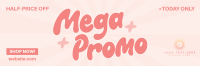 Vintage Mega Promo Twitter Header Design