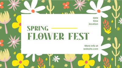 Flower Fest Facebook event cover Image Preview