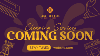 Coming Soon Cleaning Services Video Image Preview