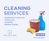 Home Cleaners Facebook Post Design
