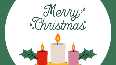 Christmas Candles Facebook event cover Image Preview