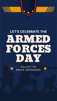 Armed Forces Day Greetings TikTok video Image Preview