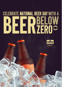 Below Zero Beer Flyer Design