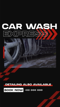 Premium Car Wash Express Instagram reel Image Preview