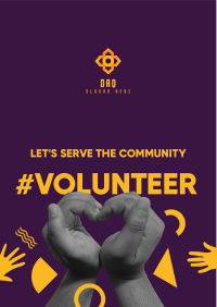 All Hands Community Volunteer Flyer Image Preview