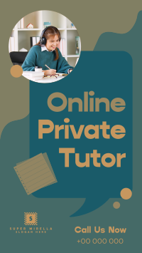 Online Private Tutor Facebook Story Image Preview