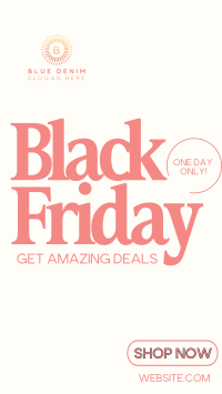 Stylish Black Friday Instagram Reel Image Preview