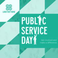 Minimalist Public Service Day Reminder Instagram post Image Preview