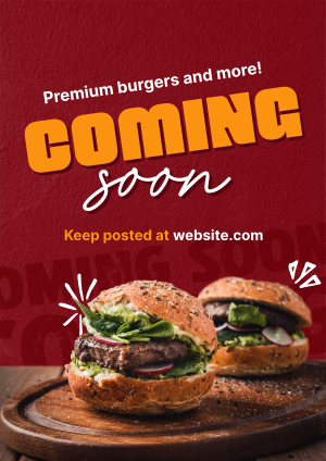 Burgers & More Coming Soon Flyer Image Preview