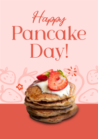 Strawberry Pancakes Flyer Design