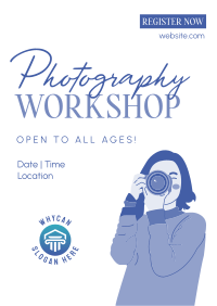 Photography Workshop for All Flyer Design