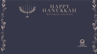 Happy Menorah  Zoom Background Image Preview