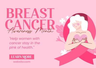 Fighting Breast Cancer Postcard Image Preview