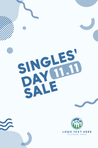 11.11 Singles' Sale Pinterest Pin Design