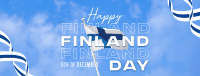 Simple Finland Indepence Day Facebook Cover Design