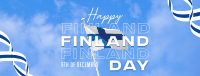 Simple Finland Indepence Day Facebook Cover Image Preview