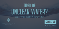 Water Filtration Twitter Post Design