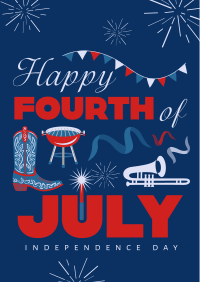 4th of July Illustration Poster Image Preview