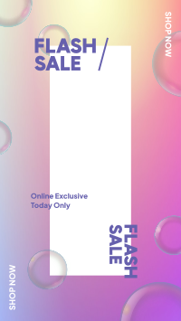 Flash Sale Bubbles Facebook story Image Preview