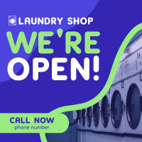 Laundry Shop Linkedin Post Design