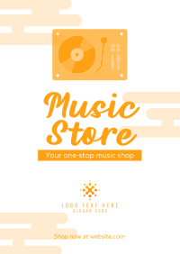 Premium Music Store Poster Image Preview