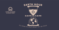 Earth Hour Glass Facebook ad Image Preview