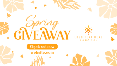 Spring Giveaway Flowers Facebook Event Cover Image Preview