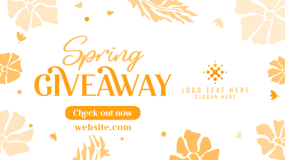 Spring Giveaway Flowers Facebook event cover Image Preview