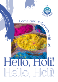 Hello Holi Poster Image Preview