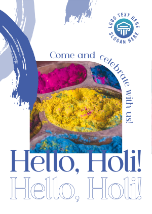 Hello Holi Poster Image Preview