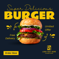 The Burger Delight Instagram Post Design
