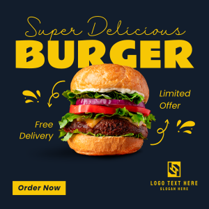 The Burger Delight Instagram post Image Preview