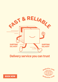 Delivery Package Mascot Poster Image Preview