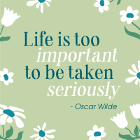 Tranquil Floral Quote Instagram post Image Preview