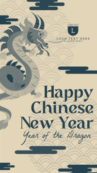 Chinese New Year Dragon  Instagram Story Design