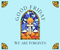 Good Friday Stained Glass Facebook post Image Preview