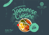 Original Japanese Cuisine Postcard Preview