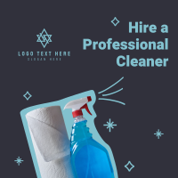 Discounted Professional Cleaners Instagram Post Design