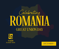 Romanian Celebration Facebook Post Design