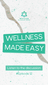 Easy Wellness Podcast Instagram Story Design