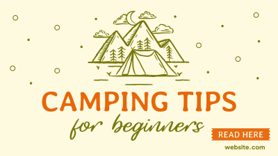 Camping Tips For Beginners Facebook event cover Image Preview