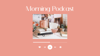 Morning Podcast Zoom background Image Preview