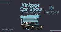 Vintage Car Show Facebook Ad Design