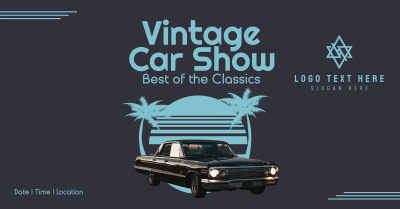 Vintage Car Show Facebook ad Image Preview