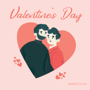 Valentine Couple Instagram post Image Preview