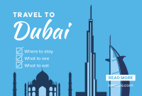 Dubai Travel Package Pinterest board cover Image Preview