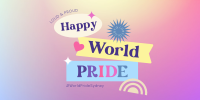 Gradient World Pride Twitter Post Design